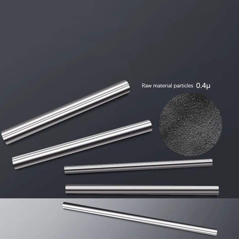 Hard Alloy Round Rod, Wear-Resistant And High HarDness CNC Machine Tool Tungsten steel rod, length: 100mm, 150mm