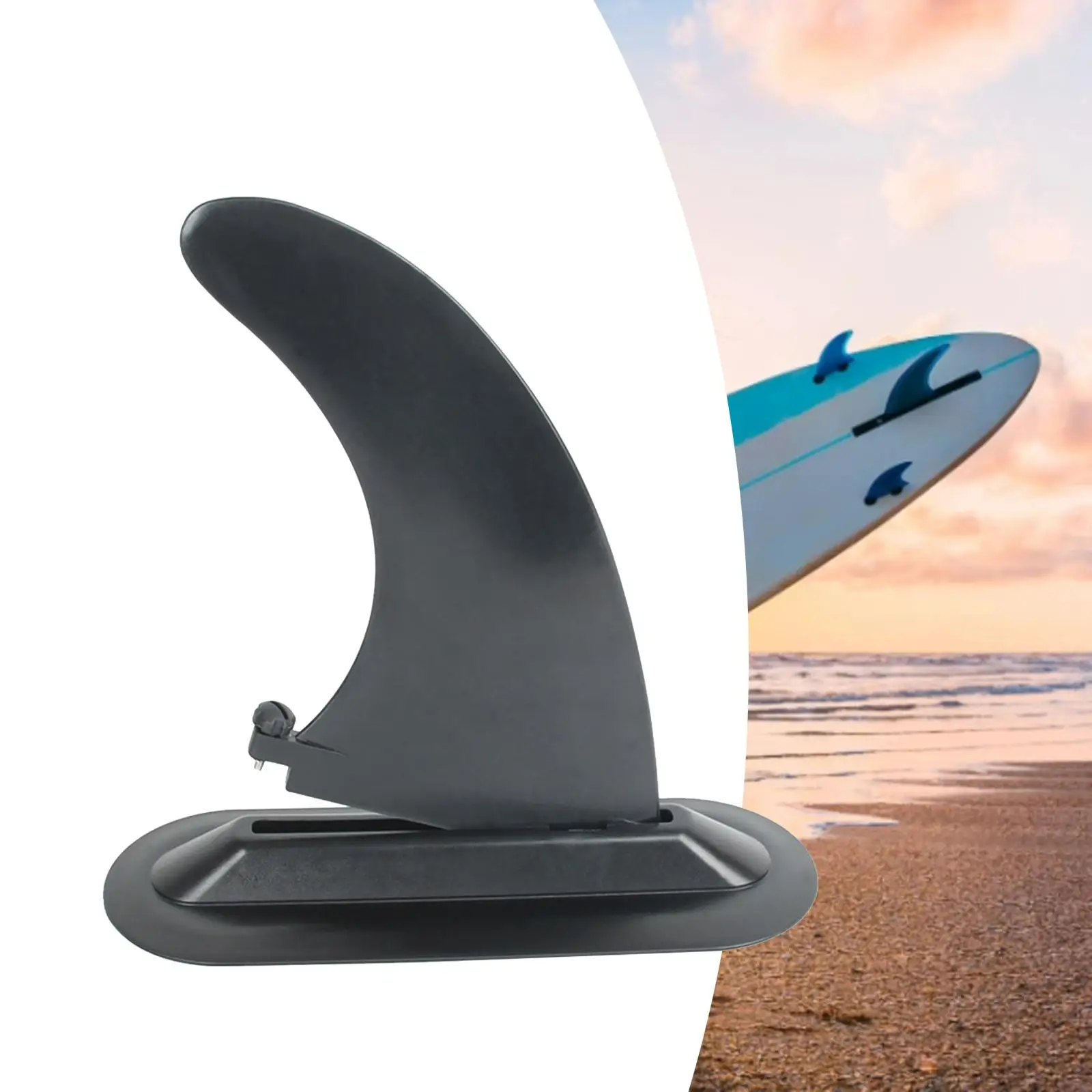 Surfboard Fins Soft Top Single Center Fins Surfing Cruiser Deck Single Fin