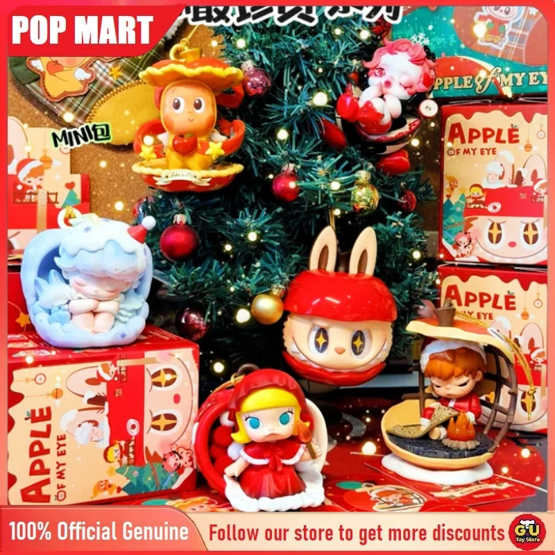 

New Genuine POPMART Apple Of My Eye Series Figure Blind Box Lovely Keychain Toy Decoration Dolls Model Ornament Christmas Gifts