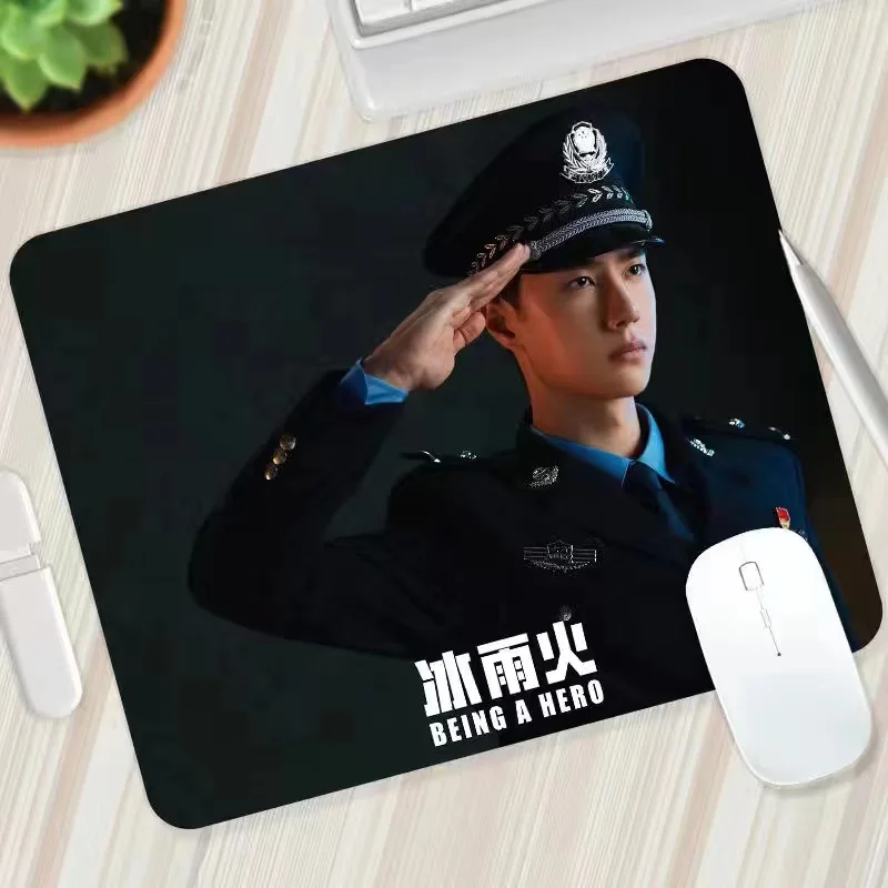 Wang Yibo Q Version Hand Painted The Untamed Poster Computer Rubber Mouse Pad Ice & Fire Drama Stills Photos Desk Mat Image Mug