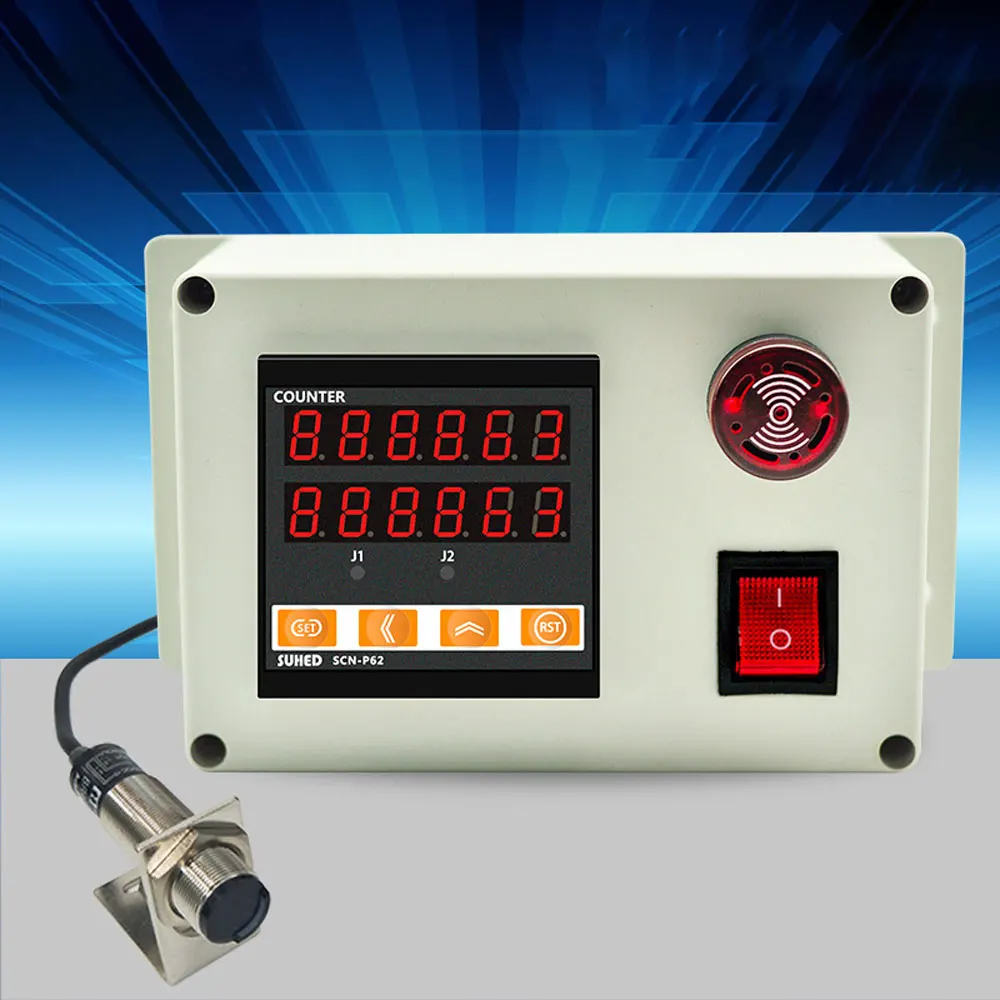 

Roller Meter Counter 12V/24V/220V Electronic Digital Display Automatic Marker Length Measurement Test Equipment SCN-P62