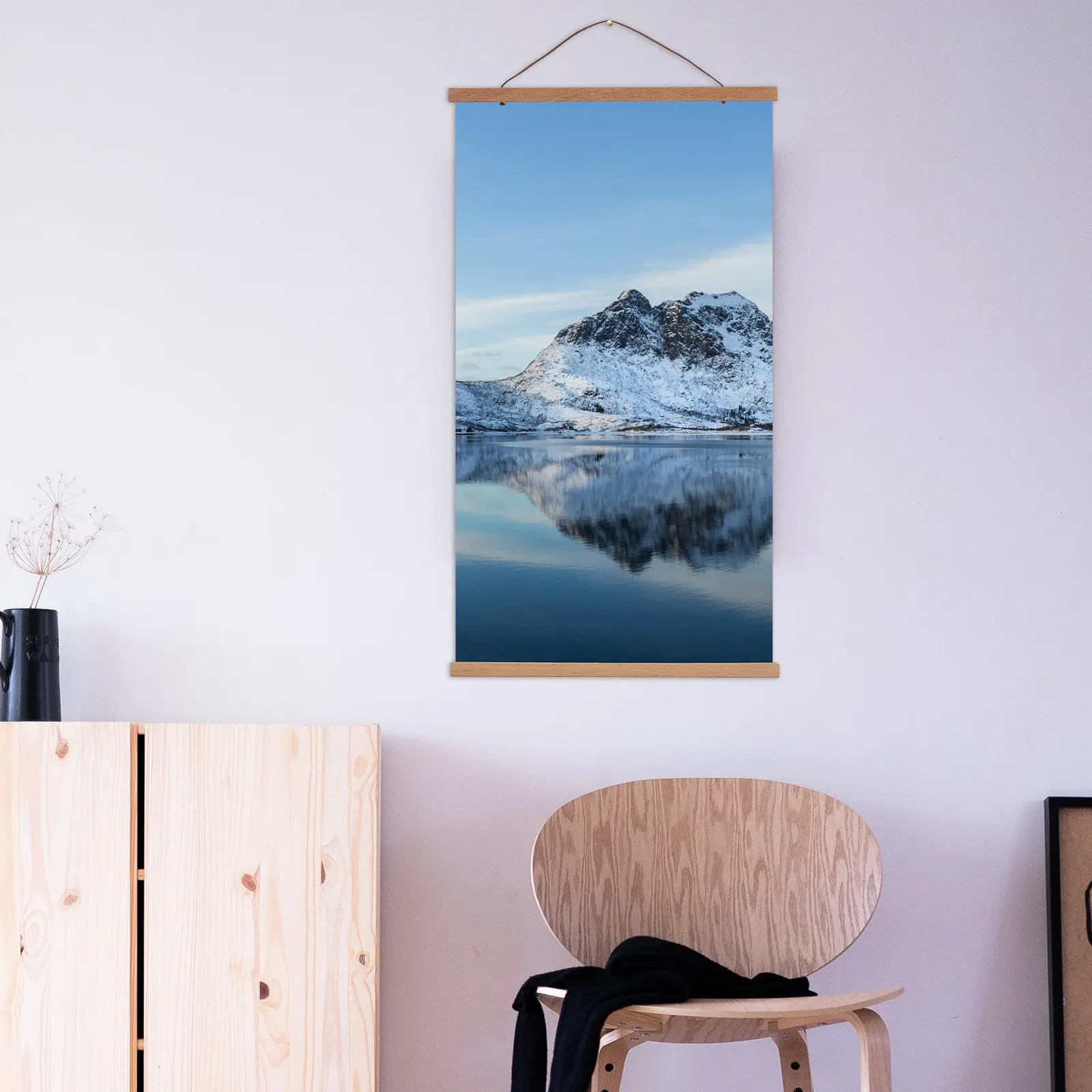 

1 комплект магнитных кронштейнов для постеров, прочные деревянные держатели для картин, подвесные планки для холстов, рамок для фотографий