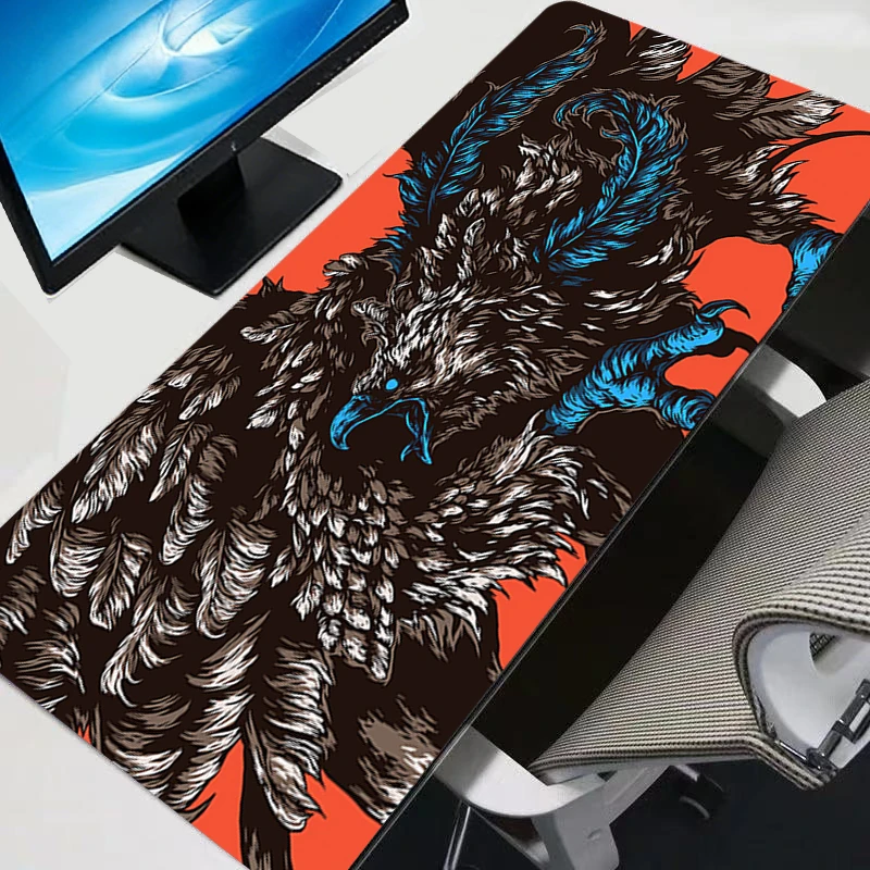 

Mouse Pad Computer Size Mousepad Office PC Non-slip Gamer Keyboard Pad Fantasy Monster Anime Mausepad Design HD Desk Mat Carpet