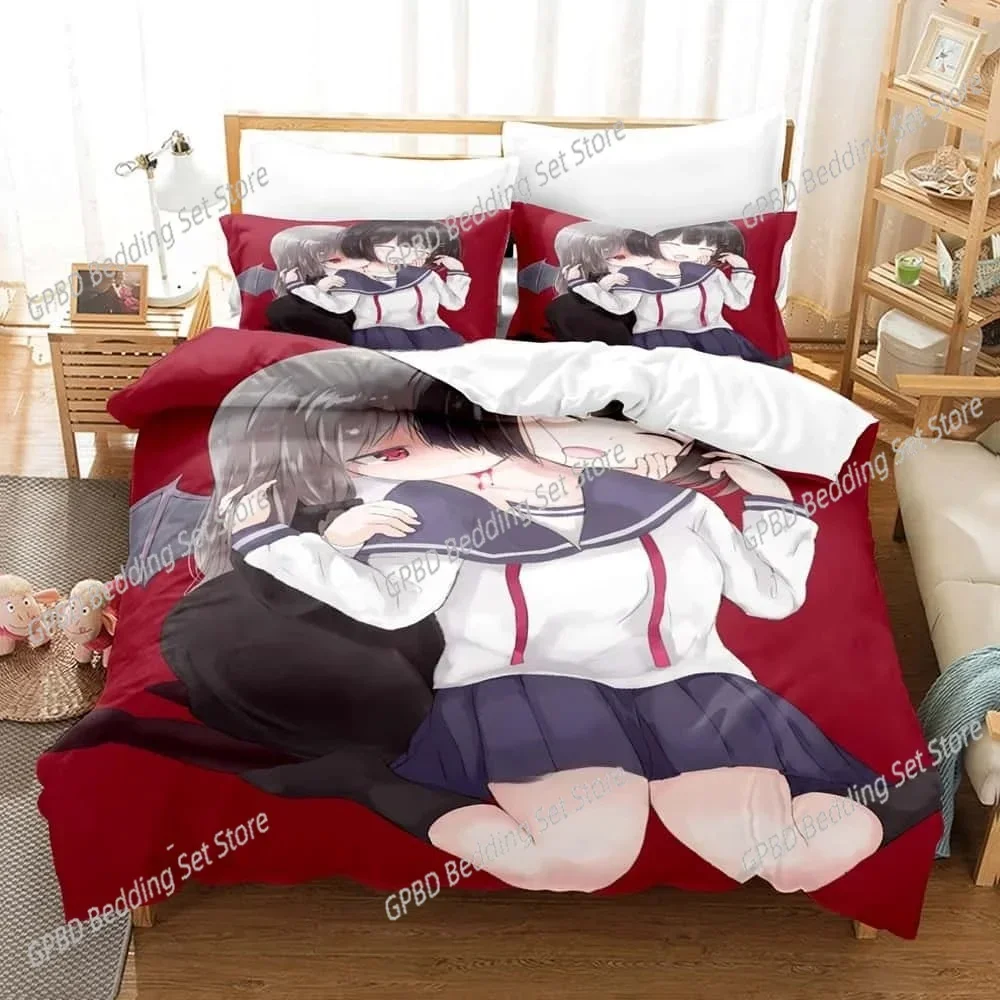Ms. Vampire who lives in my neighborhood Bedding Set Single Twin Full Queen King Size Bed Set Adult Kid Bedroom Duvet cover Sets
