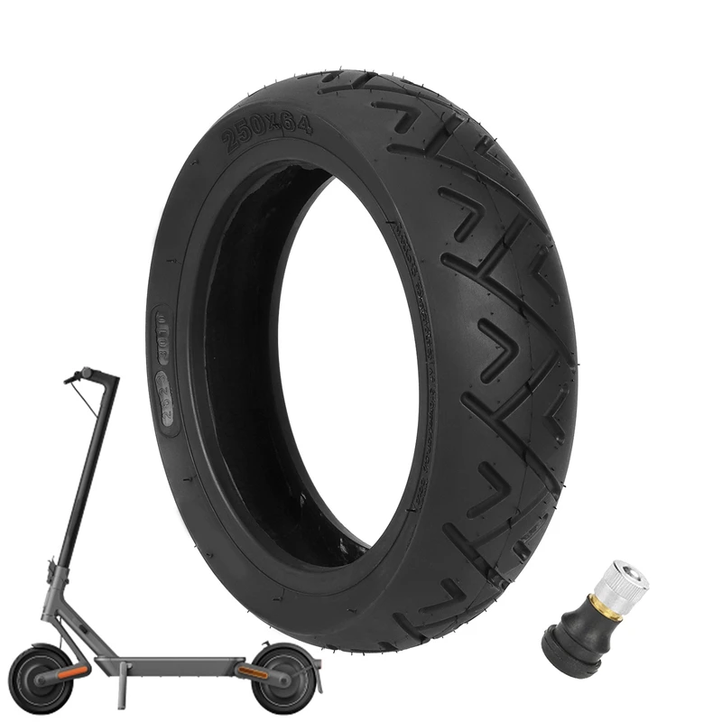 250X64 Road Pattern Tubeless Tire Accessories Parts For Xiaomi 4 Ultra/4 Lite Electric Scooter Anti-Slip Tire