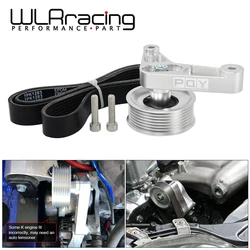 WLR - Adjustable EP3 Pulley Kit For Honda 8th 9th Civic All K20 & K24 Engines with Auto Tensioner Keep A/C Installed WLR-CPY01