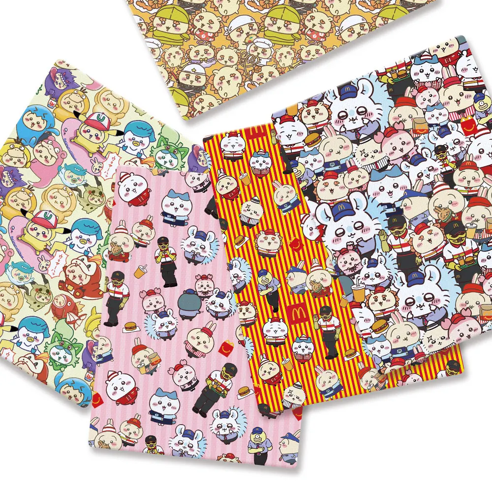 Polyester cotton Cartoon Fabric 140*50cm Handmade Sewing Patchwork Quilting Baby Dress Home Sheet Printed Fabric Sewing Kids