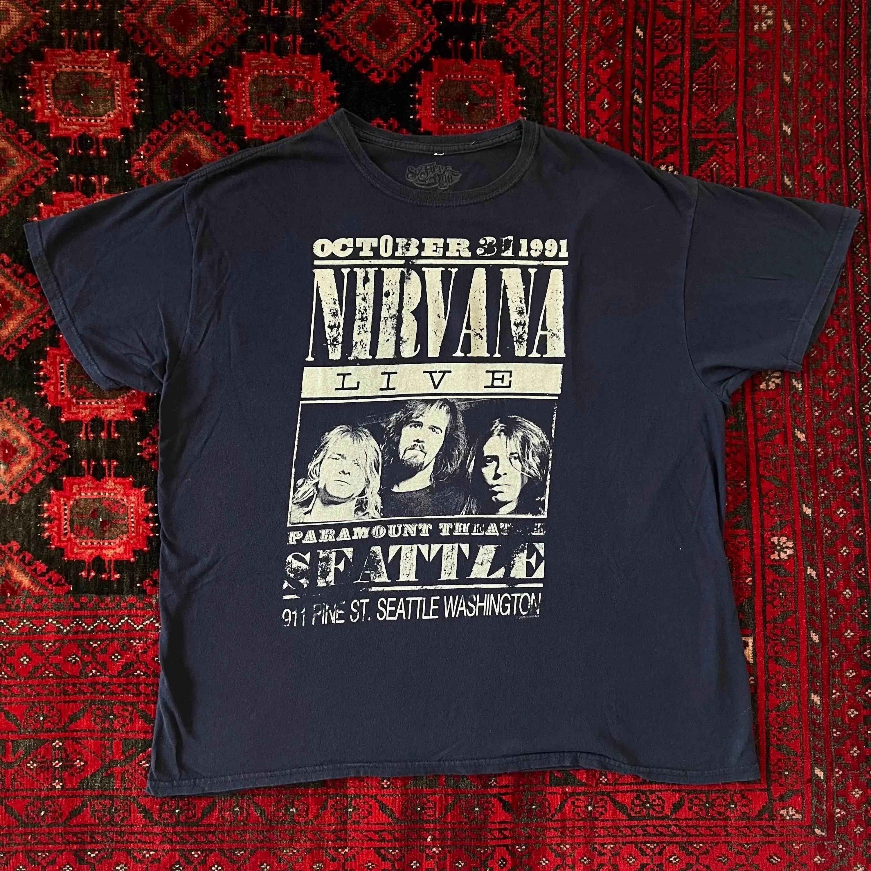 

Классическая хлопковая футболка в стиле ретро Nirvana Band, мужская летняя футболка с коротким рукавом в стиле панк, однотонная, свободная посадка, повседневная дышащая футболка