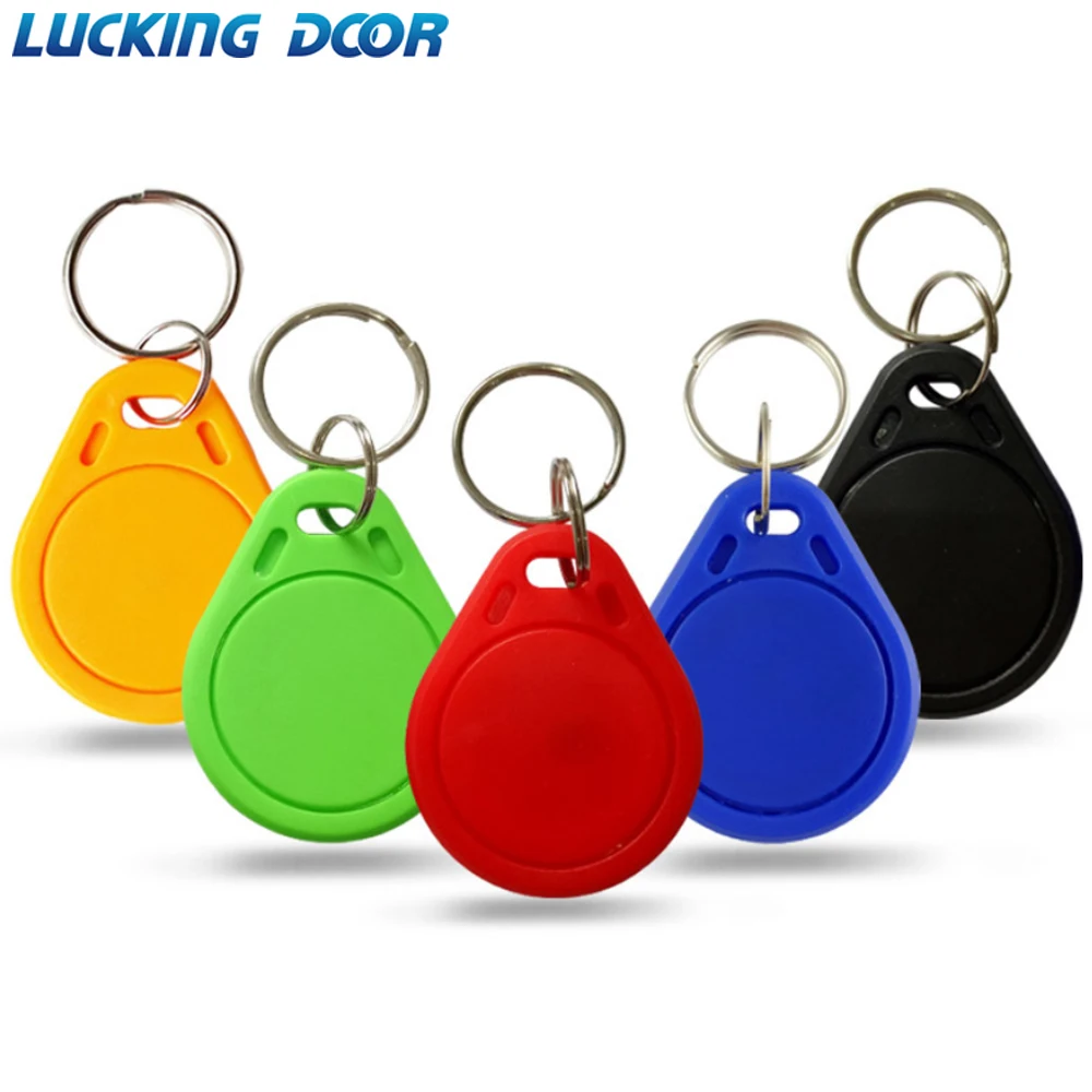 LUCKING DOOR 10pcs 13.56MHz IC Keyfobs Tags Access Control RFID Key Finder Card Token Attendance Management Keychain