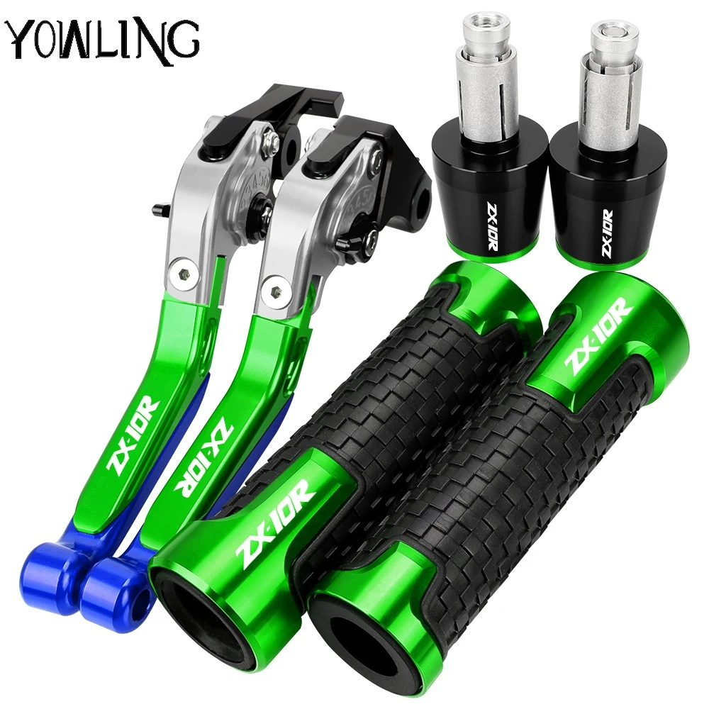 

Motorcycle Brake Clutch Levers Adjustable lever Handlebar grips ends For KAWASAKI ZX10R ZX-10R ZX 10R 2015 - 2006 2007 2008 2009