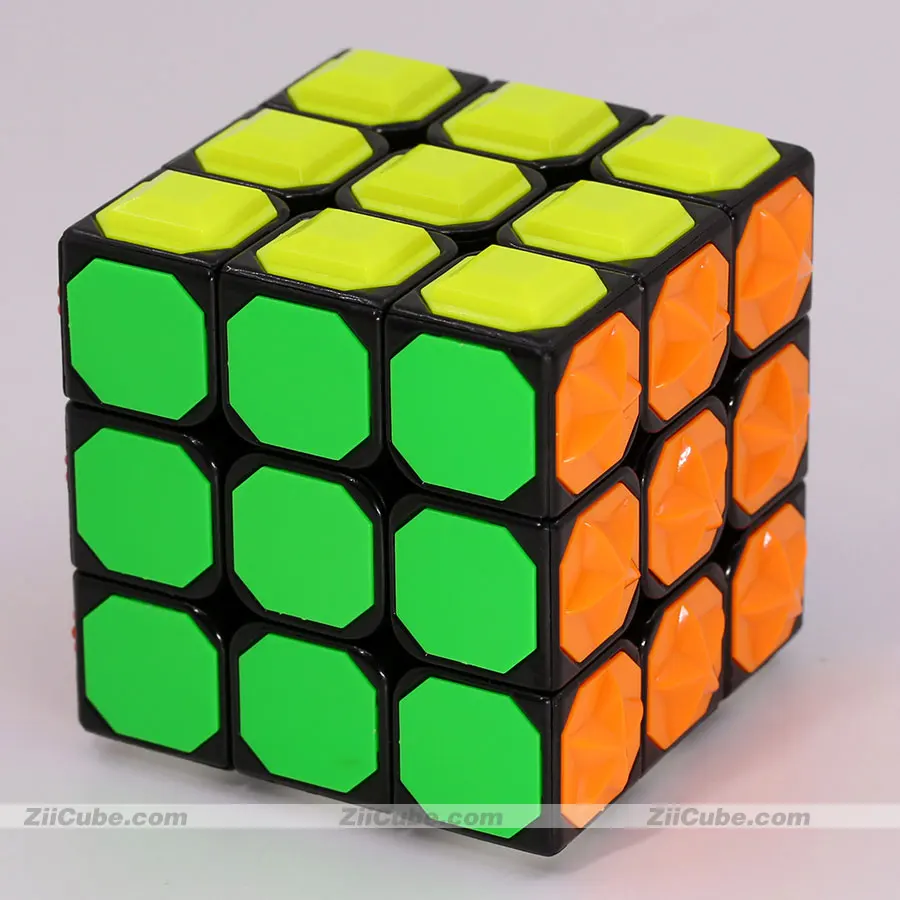 Yongjun 3x3x3 Cube Tiles Tactility Blind Visual Impairment Magico Cubo 3x3 Stereoscopic Tactile Sensation Puzzle Cubes Toy Games