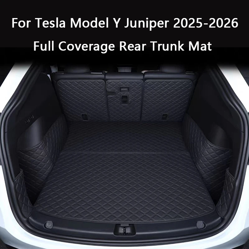 For Tesla Model Y Juniper 2025-2026 Front Rear Trunk Mat Full Coverage Cargo Liner Pad Trunk Both Side Guard Pad Anti Dirty Mat