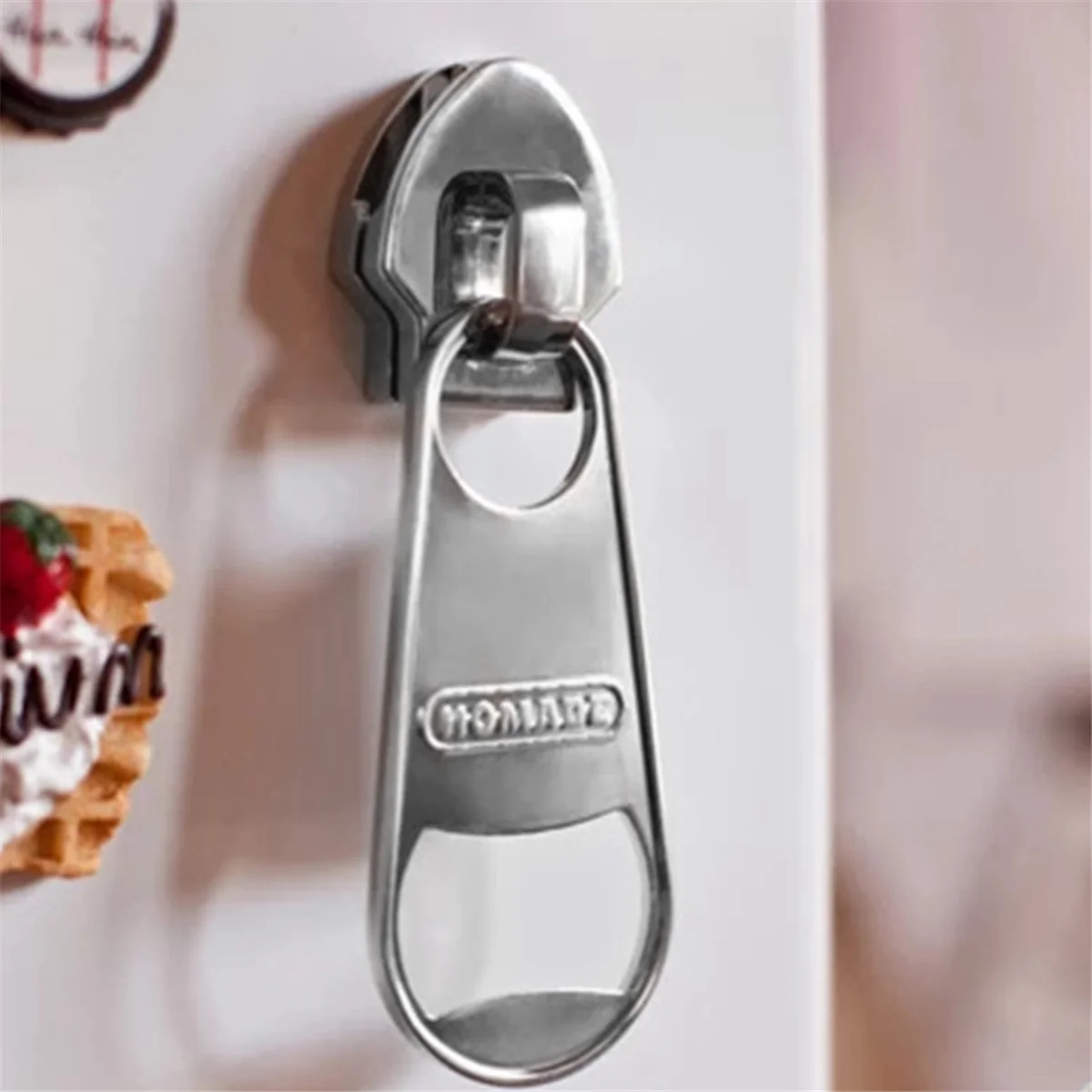 Ouvre-bouteille à fermeture éclair A71Z, ouvre-boîte de boisson portatif, dissolvant de bouchon de bouteille de bière, ustensiles de cuisine pratiques, décoration de réfrigérateur