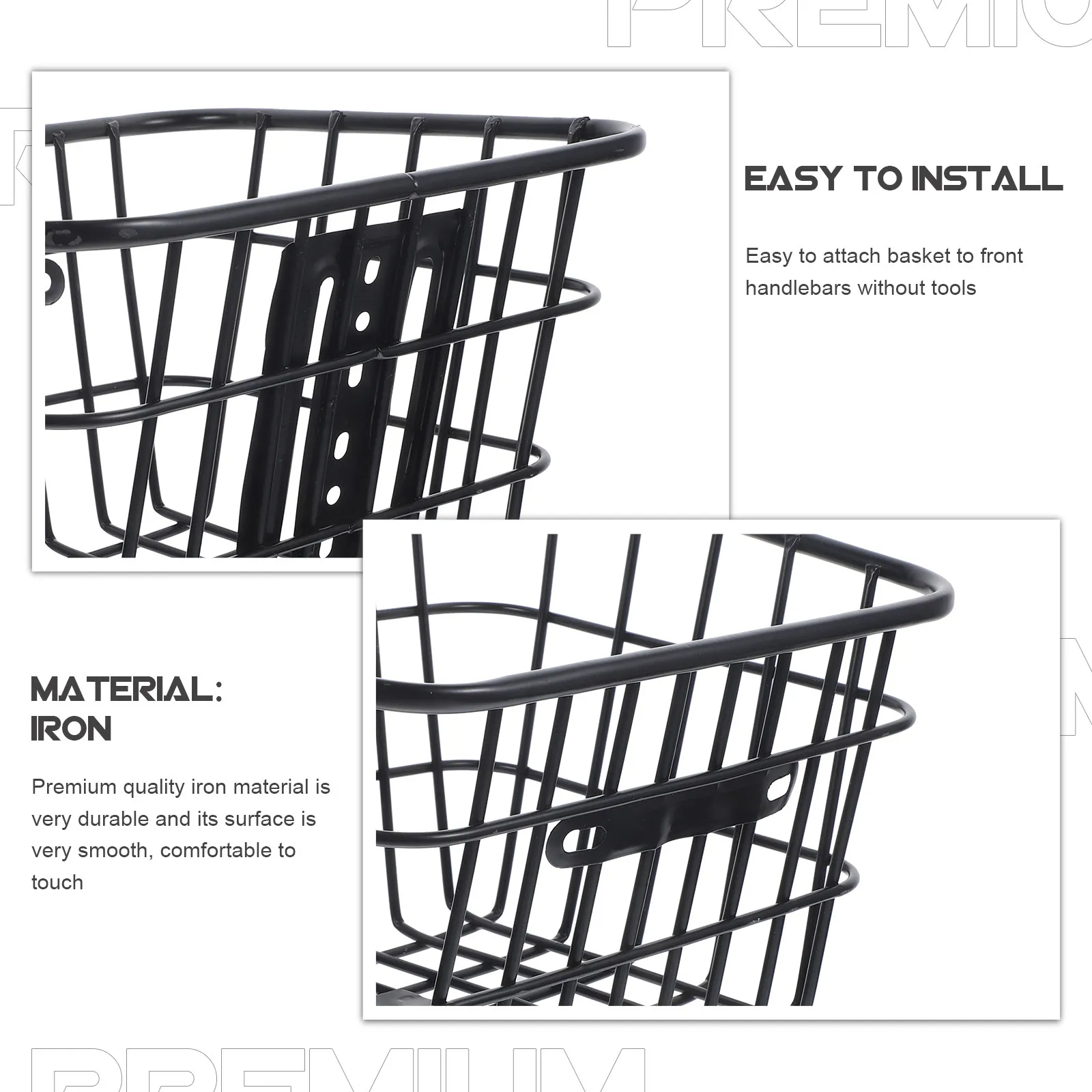 

Premium Bike Basket with Smooth Finish Foldable Design for Easy Carry and Maximum Storage