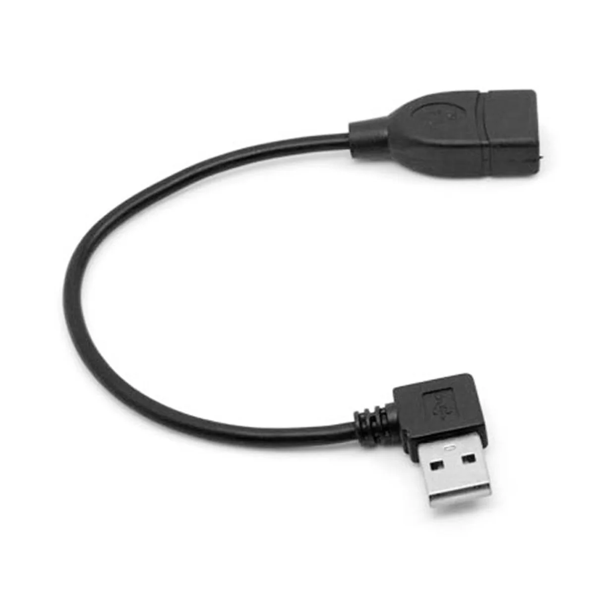 CY CYSM 480Mbps USB 2.0 Right Angled 90 Degree A Type Male Female Extension Cable 20cm