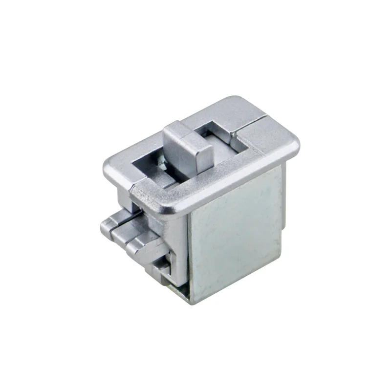 Zinc Alloy Anti-Collision Lock Industrial Equipment Cabinet Protrusion Button Self-Locking Self Closing Square Door Lock