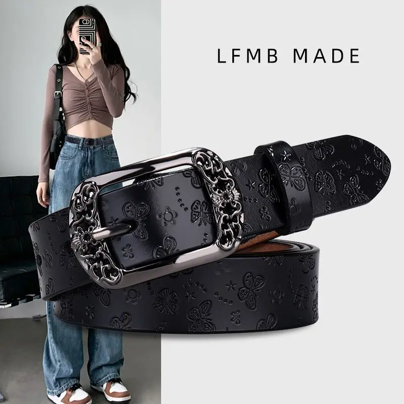 Retro riem, damesmode, veelzijdige ins, Koreaanse studentenversie, riem, damesjurk, jeans met casual patronen