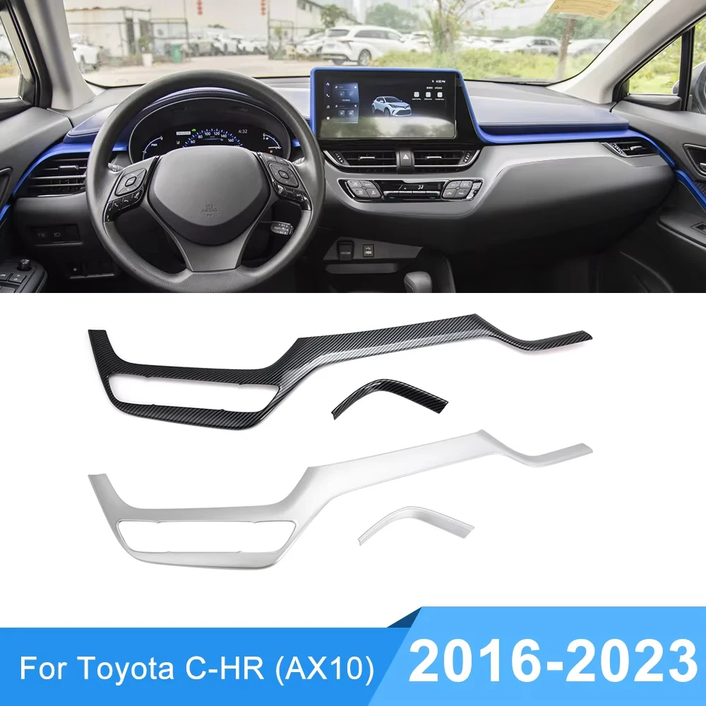 

For Toyota C-HR CHR AX10 2016-2023 2022 LHD Car Center Console Dashboard Panel Trim Styling Panel Sticker Cover Frame Decoration