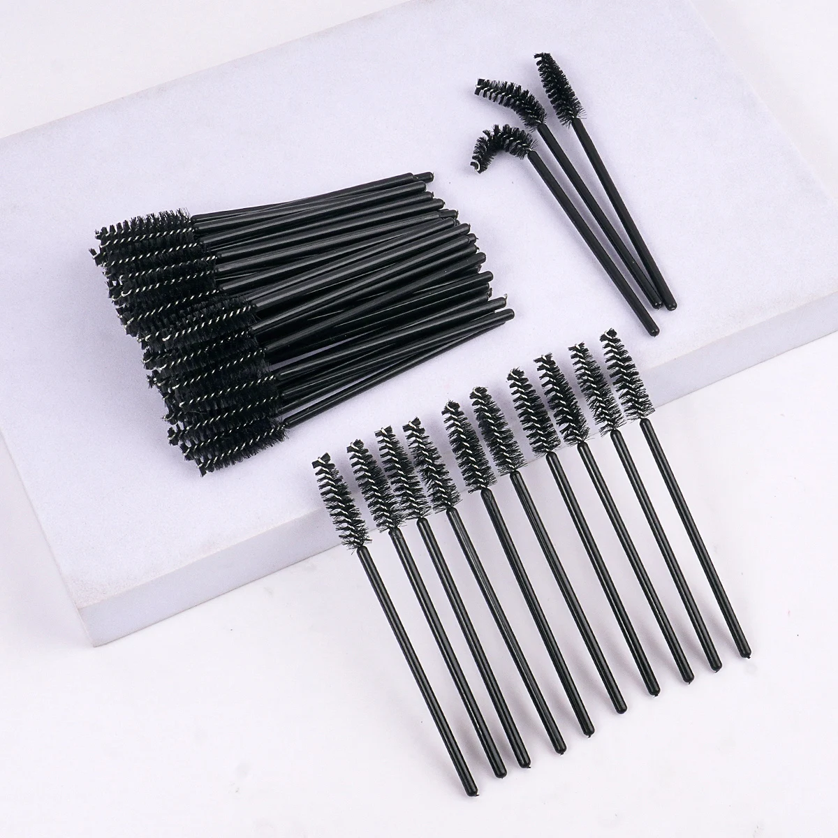 Brosses à cils jetables, baguettes de Mascara, brosse à cils, bobines pour Extensions de cils, Spoolie pour sourcils, 20 pièces/50 pièces