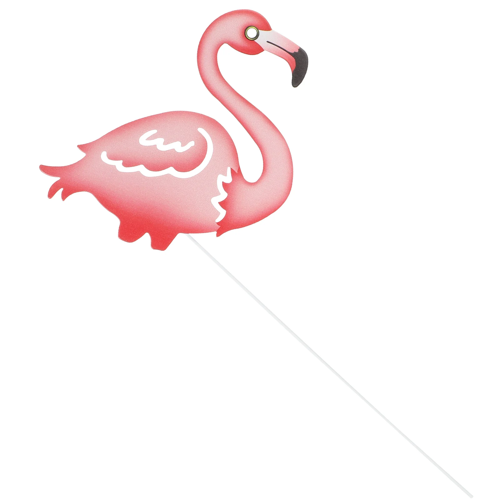 

3D Iron Flamingo Stake Ornament Garden Yard Lawn Decor Outdoor Metal Ground Insert Simulation Sculpture Gardening Stick Patio