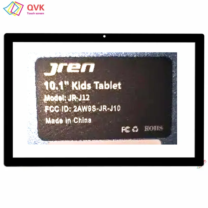 Preto 10.1 Polegada para jren JR-J12 tablet pc tela de toque capacitivo digitador sensor painel vidro externo modelo JR-J12