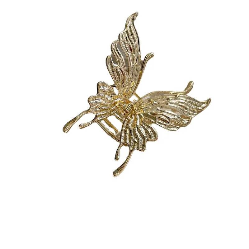 Fashion Metal Liquid Butterfly Hair Clip For Women Ponytail Claw Clip Geometric Hair Claw Trend HAIR CLIP FOR GIRL Hair Jewelry