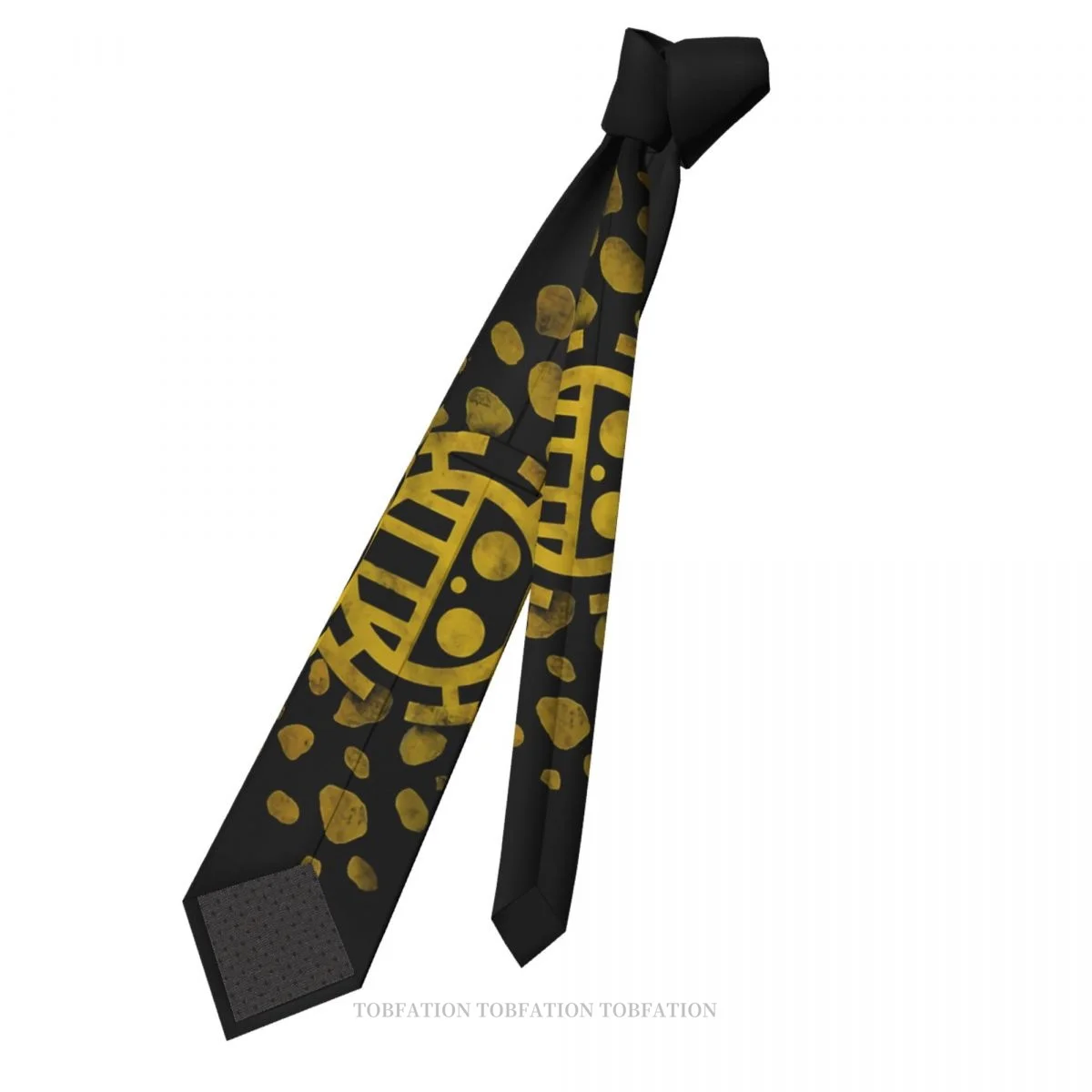 Trafalgar Law Print Ties One Piece Luffy Anime Casual Unisex Neck Tie Daily Wear Narrow Striped Slim Cravat