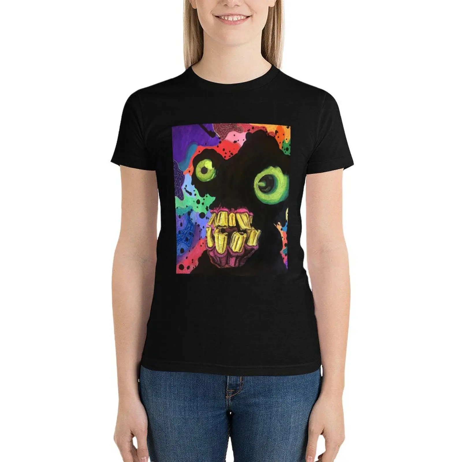 Oozmon T-Shirt aesthetic clothes cute clothes t-shirt dress for Women long