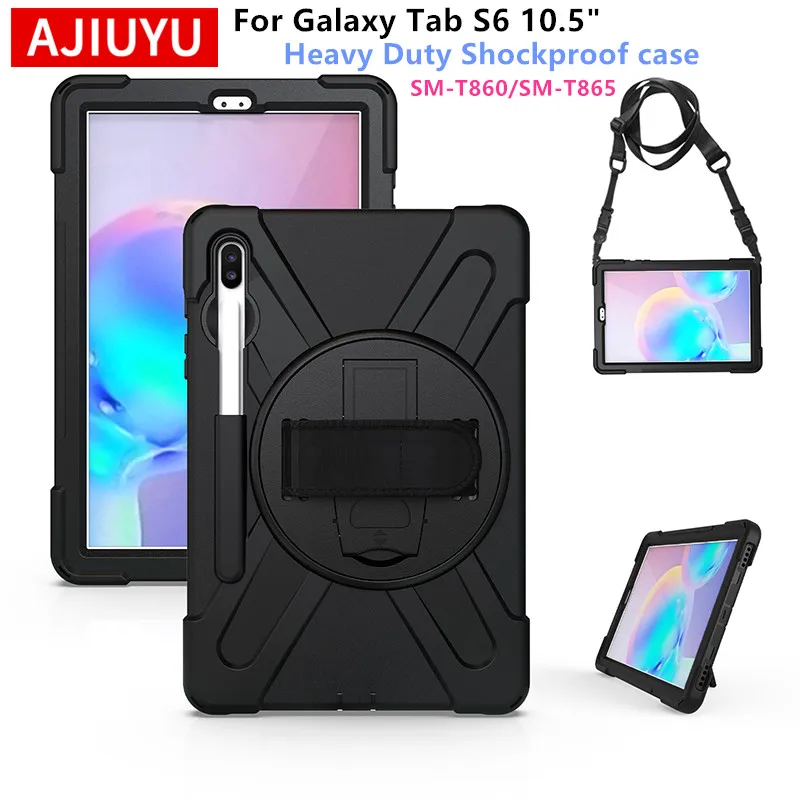 

Прочный противоударный чехол AJIUYU для Samsung Galaxy Tab S6 10,5 дюймов SM-T860 SM-X865 T866N, детский силиконовый защитный чехол для планшета
