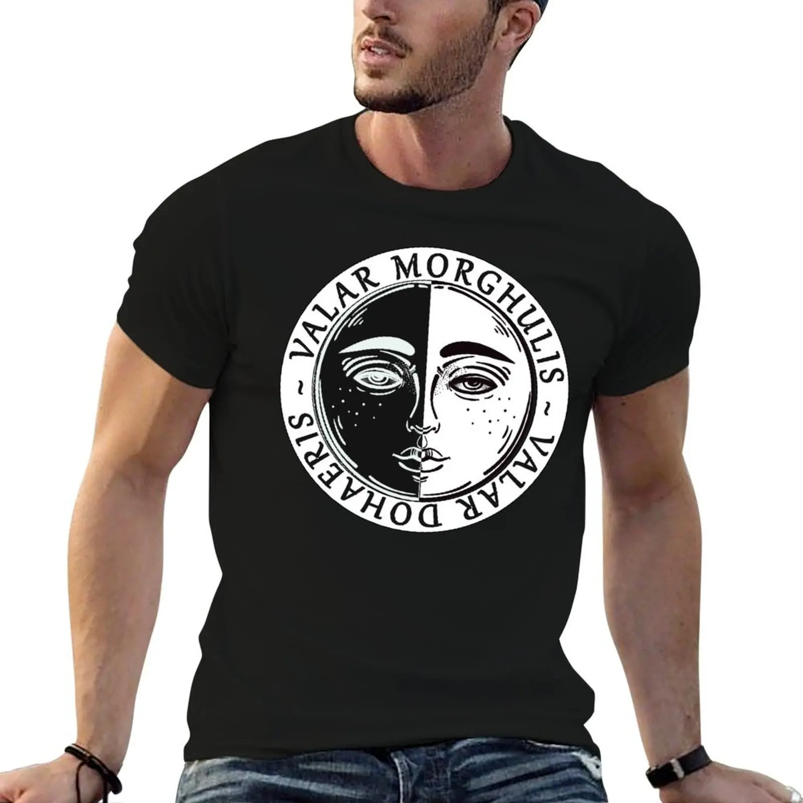 Футболка Valar Morghulis Valar Dohaeris в уличном стиле, повседневная футболка