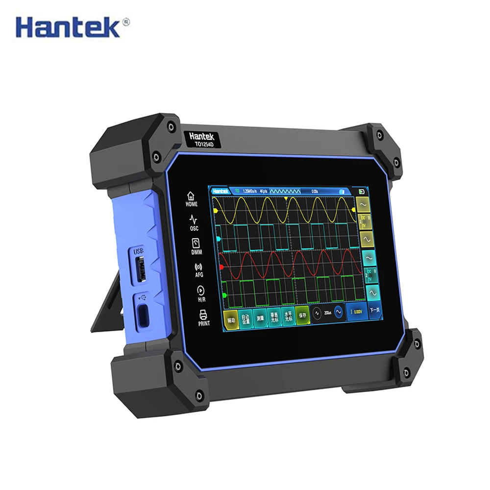 Hantek TO1112 TO1112C TO1112D Touch Screen Digital Oscilloscope Portable Handheld Tablet Osciloscopio 2 Channels 110Mhz