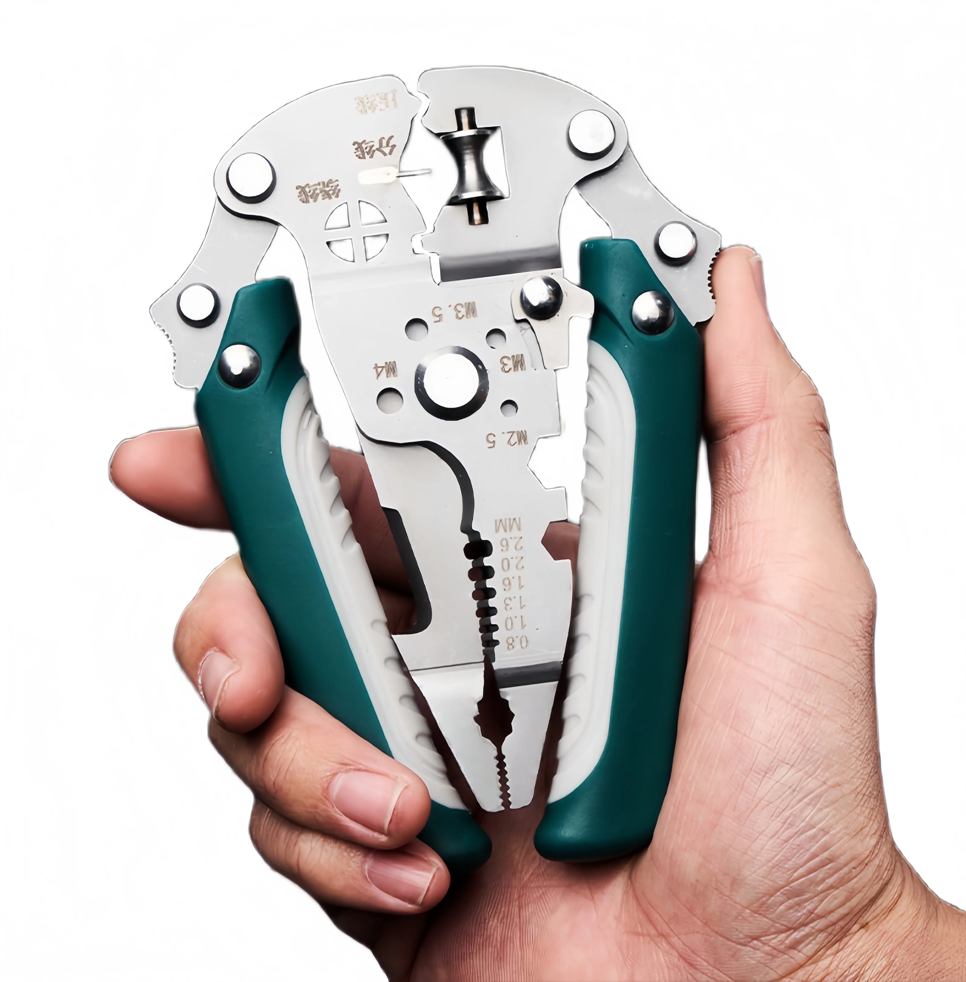 Multifunctional Foldable Wire Stripper Crimper Cable Cutter Pliers Electrician Cable Cutting Wiring Pulling Stripping Tools