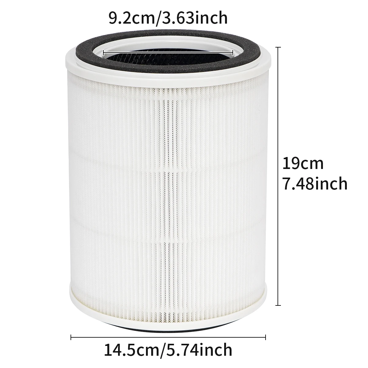 TPAP001 H13 Replacement Filter,Used for TOPPIN TPAP001 Air Purifier Comfy Air C2, 3-in-1 H13 Grade Filter Set,Part # TPFF001