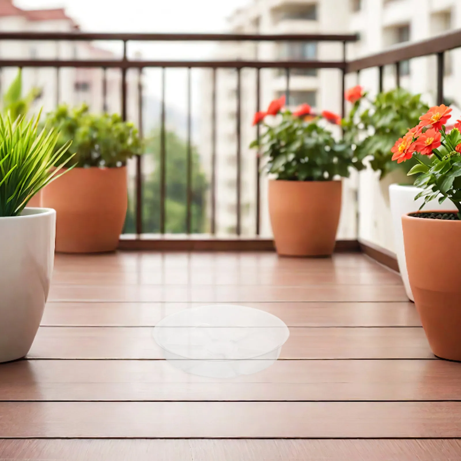 15Pcs Plastic Flowerpot Saucer Clear Round Plant Tray Nursery Pot Saucer Indoor Outdoor Water Catcher Tray Indoor Planter Plate