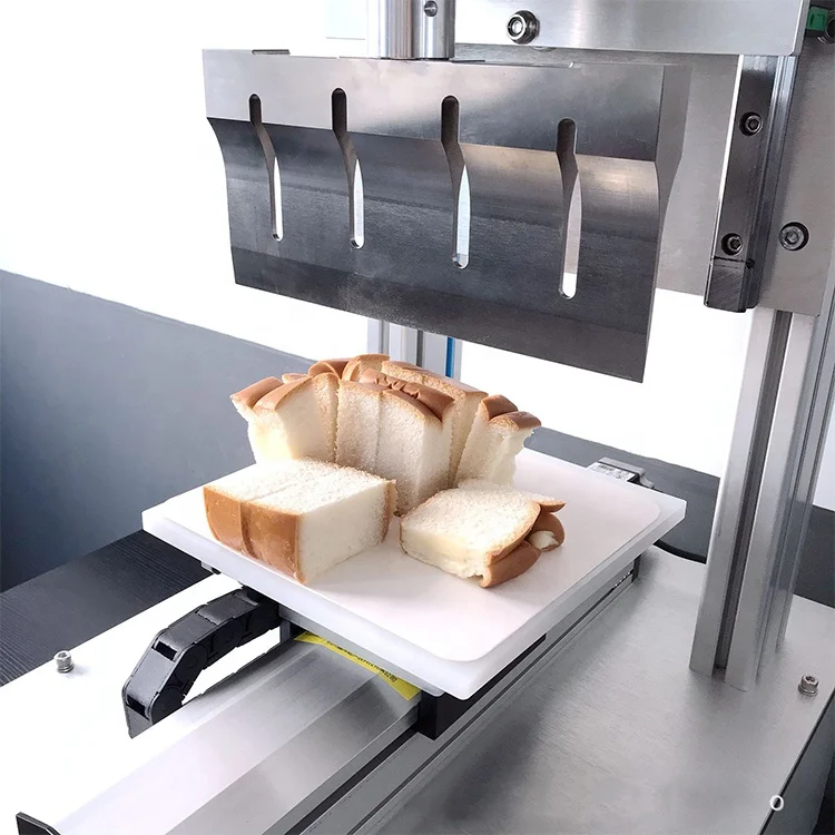 Bakery Dessert Bread Roll Splicer Machine Ultrasonic Swiss Roll Cake Cutting Dividing Machine