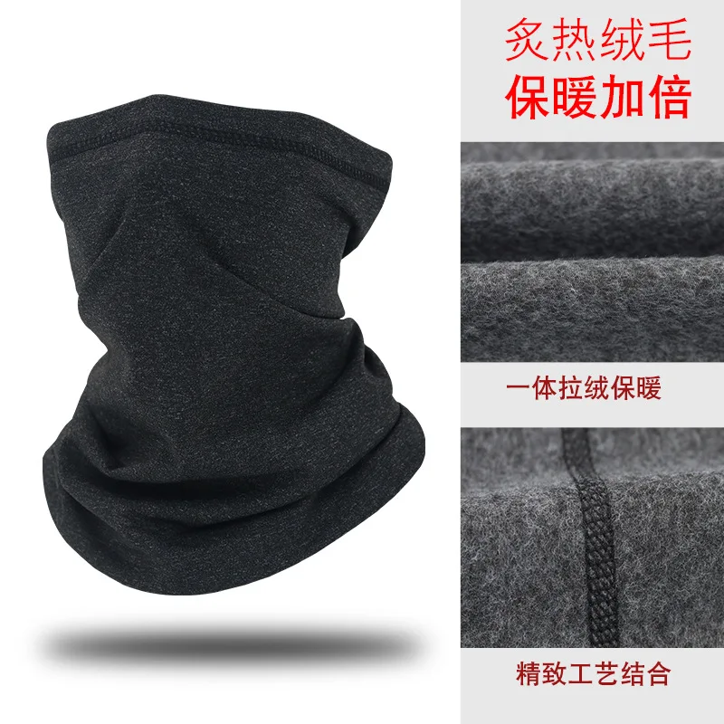 Cold Weather Neck Warmer Winter Fleece Face Cover Cycling Running Hiking Skiing Thermal Half Mask Scarf Bandana Men Women