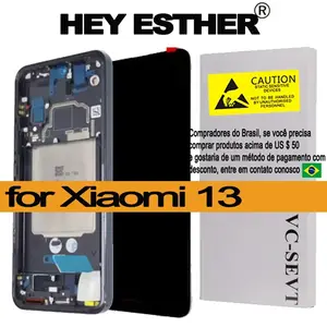 Bilashmart Original 6.36'' AMOLED Xiaomi 13 LCD Display 2211133C 2211133G Touch Screen Replacement Parts