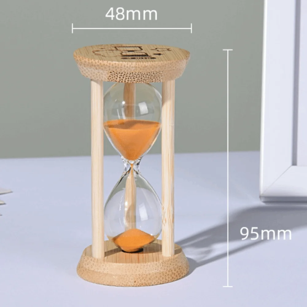 Productivity Tool Wooden Frame Sand Timer 3 Minute Vintage Style Sand Clock 5 Minute Hour Glass Home Use
