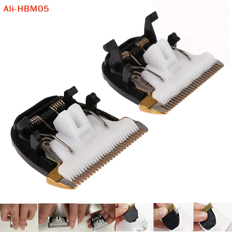 (HB05)Electric Hair Clipper Trimmer Dogs Cutting Ceramic Titanium Knife Blade Replacement Blade for Pet Grooming Clipper
