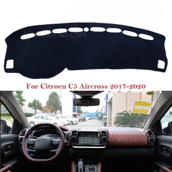 Dashboard Cover Protective Pad for Citroen C5 Aircross 2017 2018 2019 2020 Car Accessories Dash Board Sunshade Anti-UV Carpet