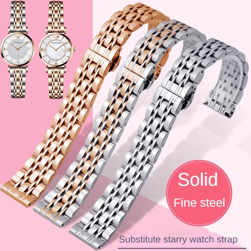 

Solid Precision Steel Watchband With Substitute Full Sky Star Steel Strap AR1926 11244 11091 Series 12/14/16/18/20/222mm