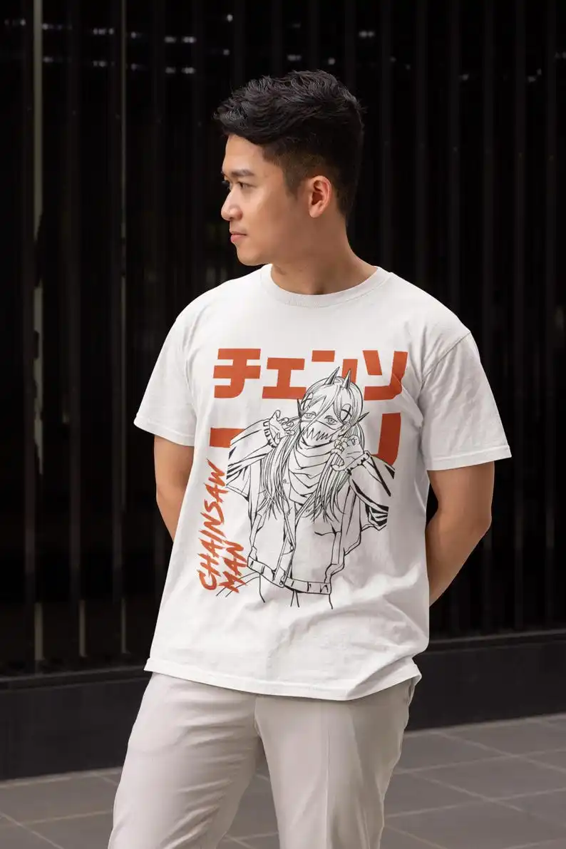 Epic Demon Fighter Unisex T-shirt - Japanese 2020s Dark Fantasy Anime, Supernatural Battle Apparel, Manga-Inspired Gift Clothing