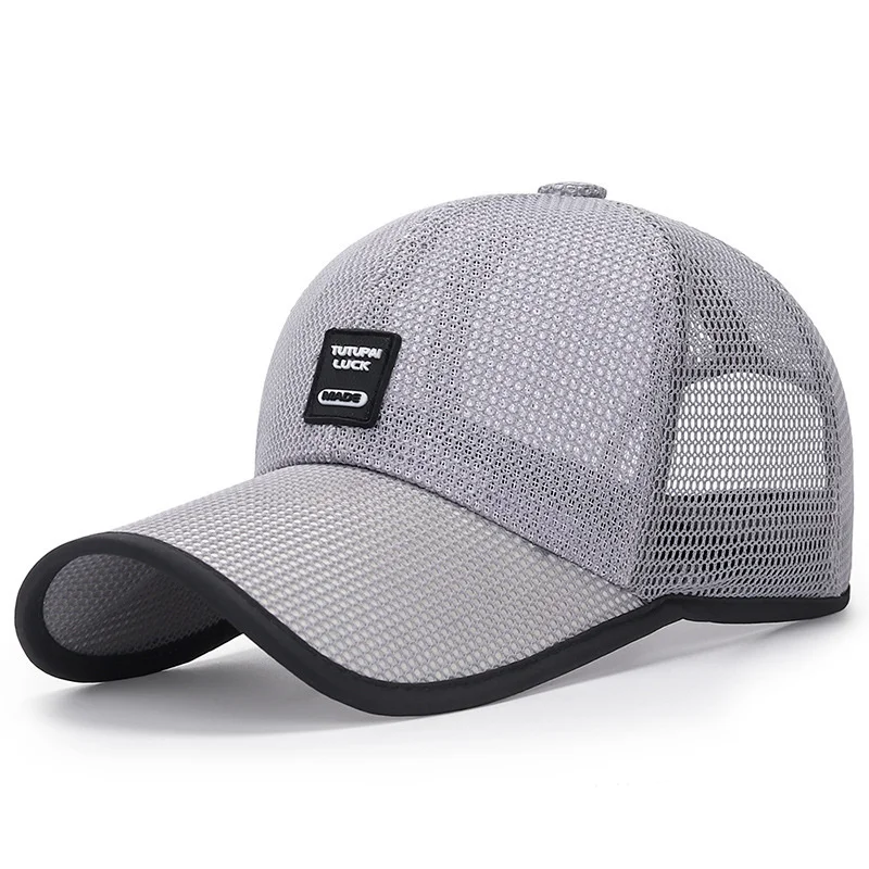 Extra Long Brim Mesh Back Baseball CapsBreathable Full Mesh Baseball Cap Quick Dry Running Hat Lightweight  Sports Hat