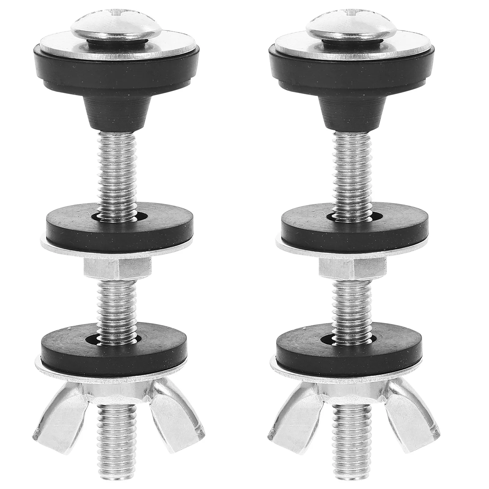 

1Pair Heavy Duty Stainless Steel Toilet Seats Mounting Screws Bolts and Nuts Set Tough Corrosion Resistant Quick Fix for Seat