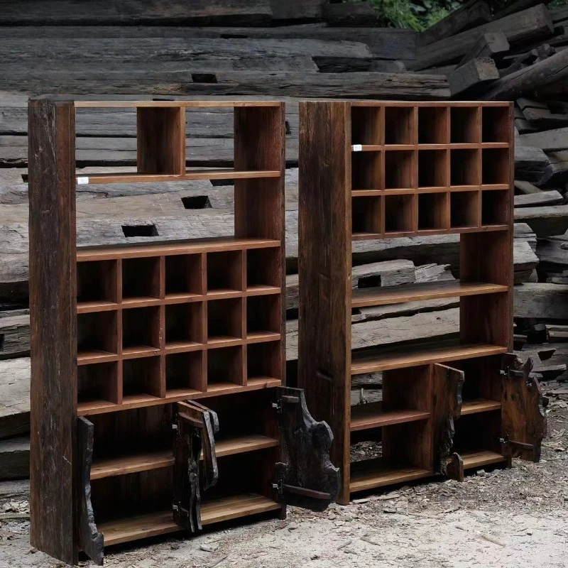 Ancient wood log Bogu rack display rack storage rack household