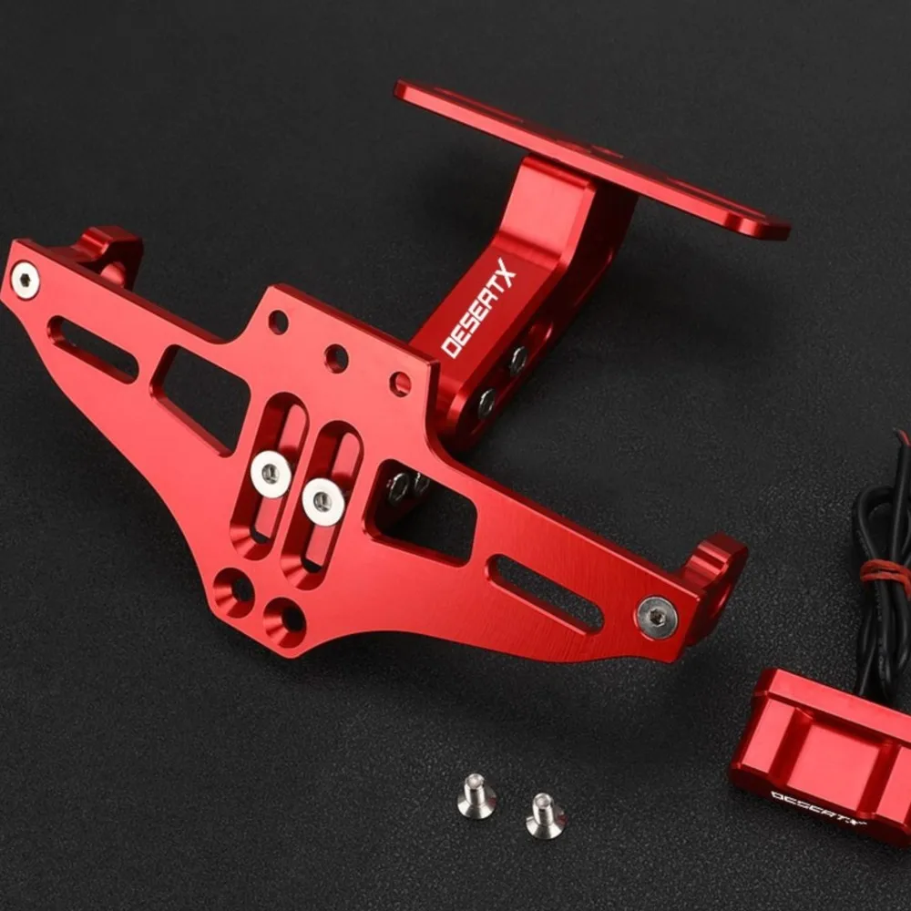 

Motocross Adjustable Tail Tidy License Plate Holder With Led Light For Ducati DesertX DESERTX Desert X 2021 2022 2023 2024