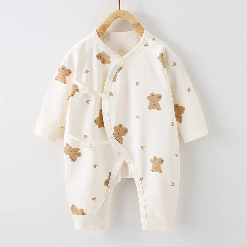 

Baby Clothing Baby Long Sleeved Jumpsuit Spring Autumn Pure Cotton Newborn Baby Clothes Boys Girls Base Crawling Clothes