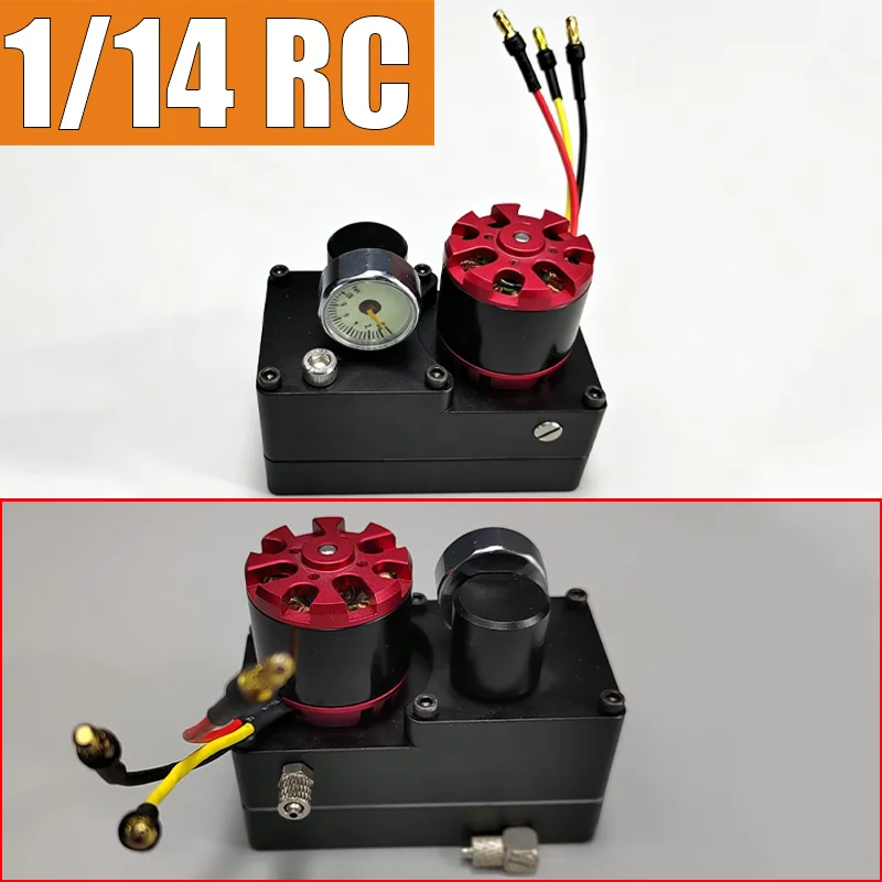 Metal High Pressure Brushless Integrated Pump for Tamiya 1/14 RC Truck for SCANIA 770S R620 for Volvo FH16 for ACTROS 3363 Car