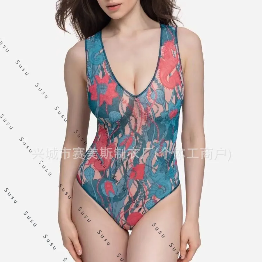 

New European and American swimsuit упальник one-piece swimsuit women ozon beach Russian bikini women