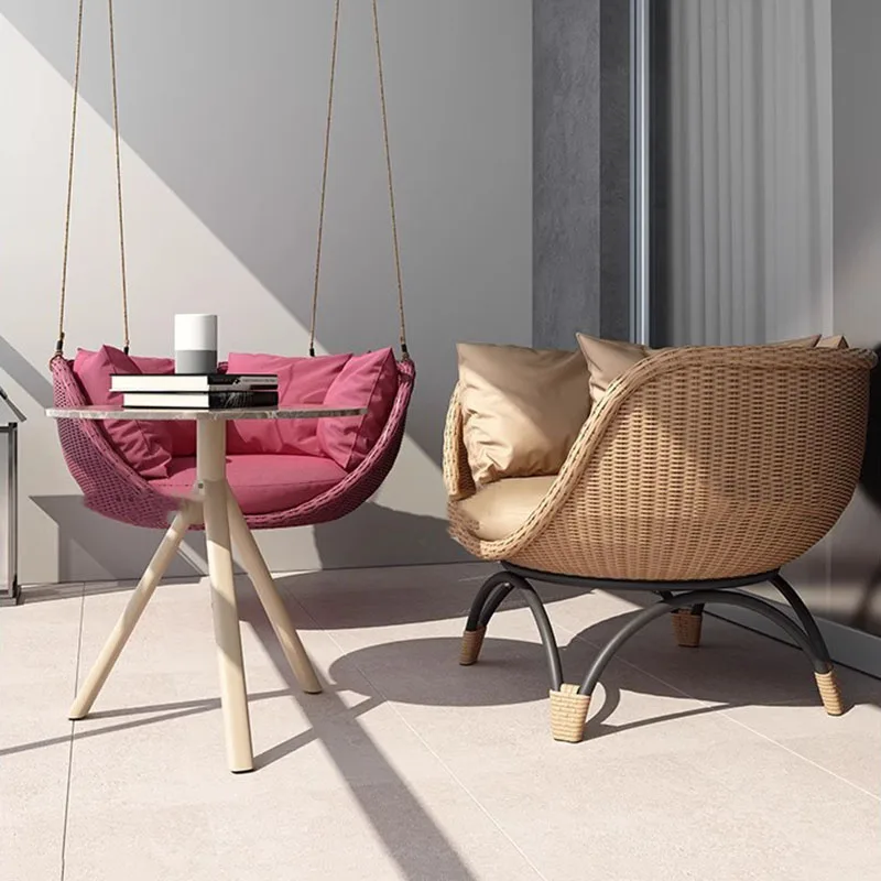 Silla colgante de macramé para interiores y adultos, Columpio de diseño, cómoda, impermeable, muebles para el hogar